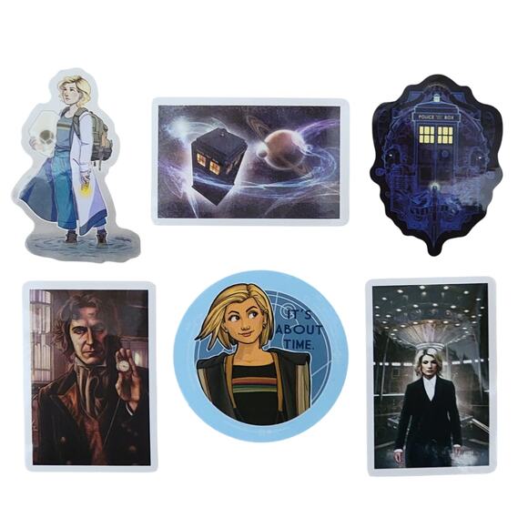Doctor Who Stickers Lot 49 Stocking Stuffer Tardis Time Lord Daleks Whovian Gift - Picture 8 of 10